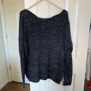 Black oversized sweater